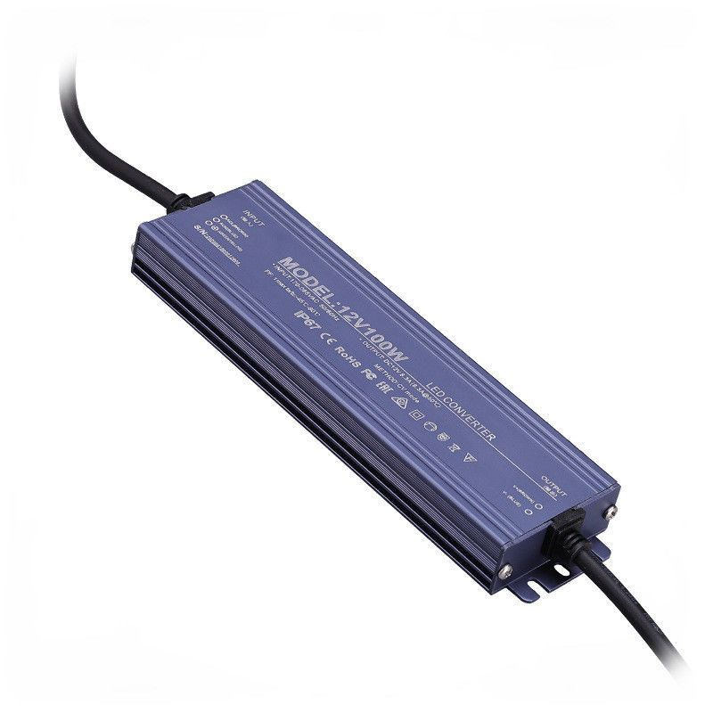 Transformador de energía impermeable IP68 de 12V/24V 2.5A -25A 60w 100w 200w 300w 400w
