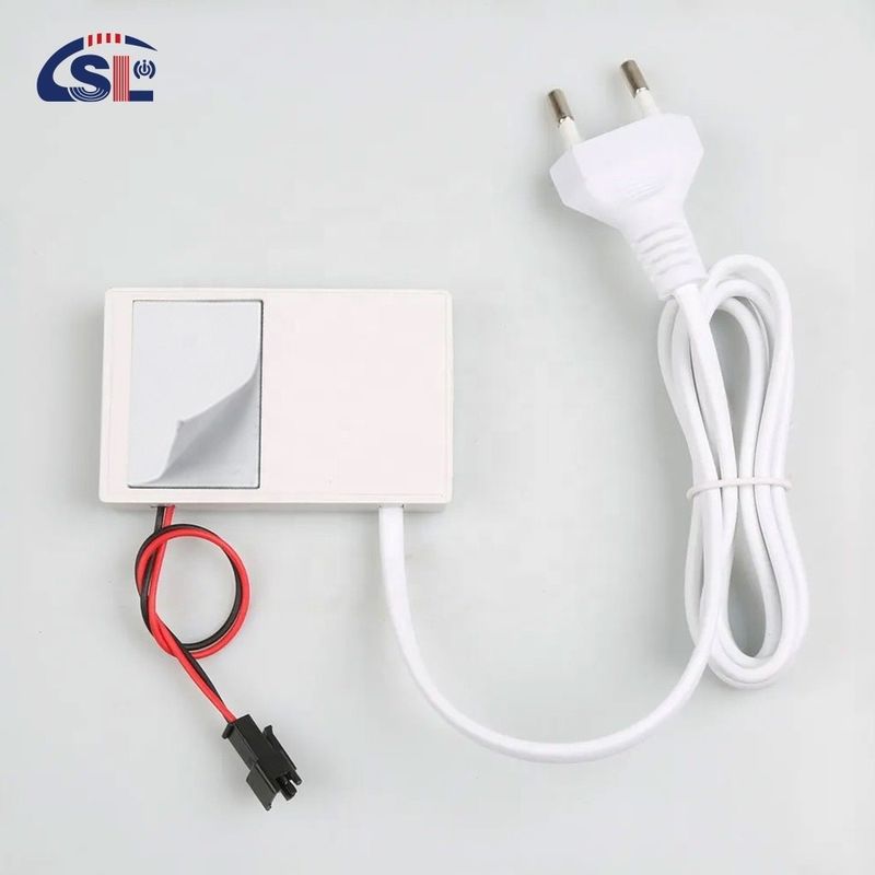 Mini espejo de vidrio LED maquillaje luz de toque único tres colores 12V Voltado de salida para el baño
