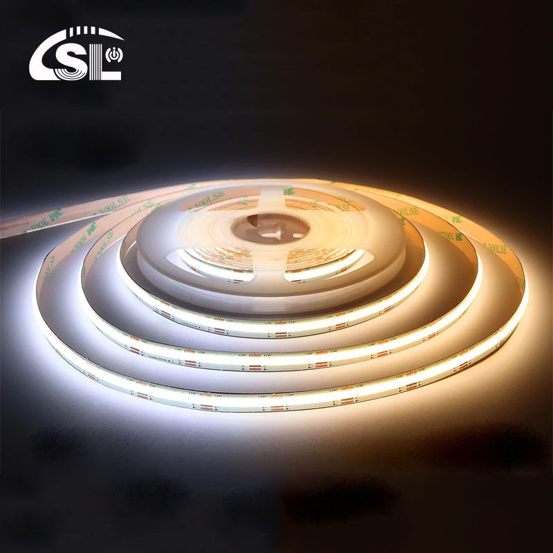 608 LED de ahorro de energía FOB COB Flexible luz de banda LED con voltaje de entrada de 12V DC 24V