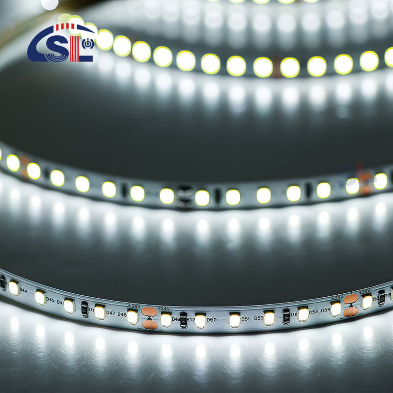 Larga duración 12V 24V SMD flexible 2835 luz de banda LED para decoración del hogar 120D por metro