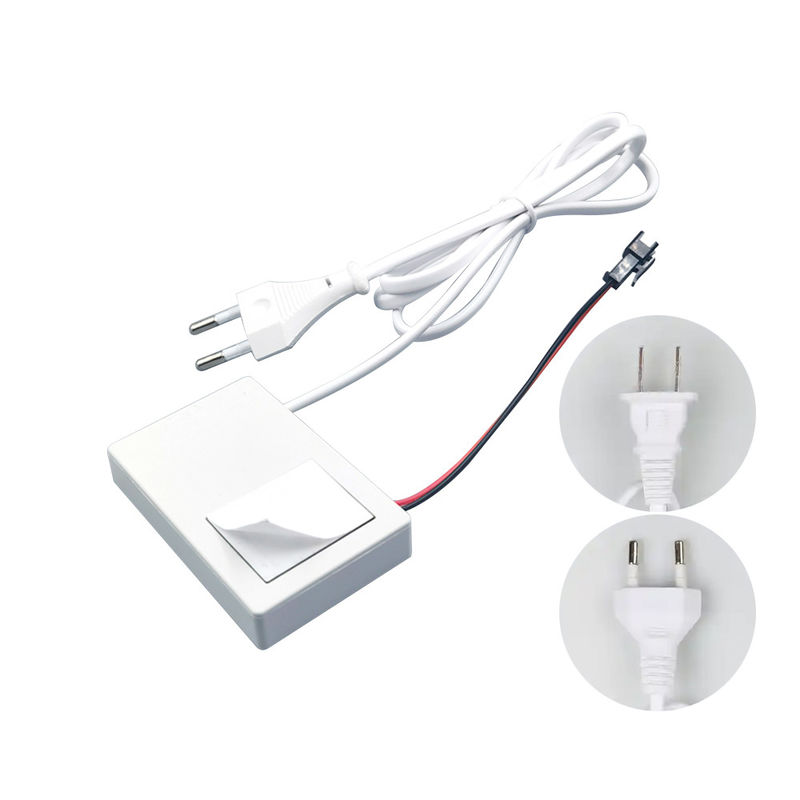 Interruptor táctil de espejo de baño inteligente de 73*47*13 mm con voltaje de salida DC12V y luz LED