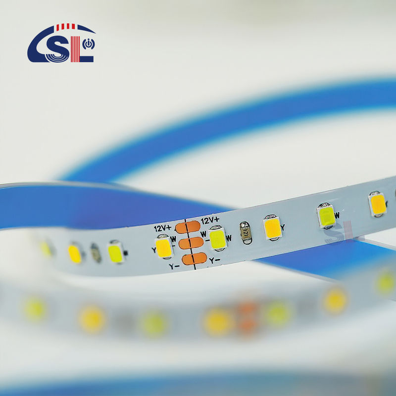 120LEDs CCT Led Strip Light 2700k-6500k 5/10M/Roll 12/24V DC Voltado de entrada DC 24V