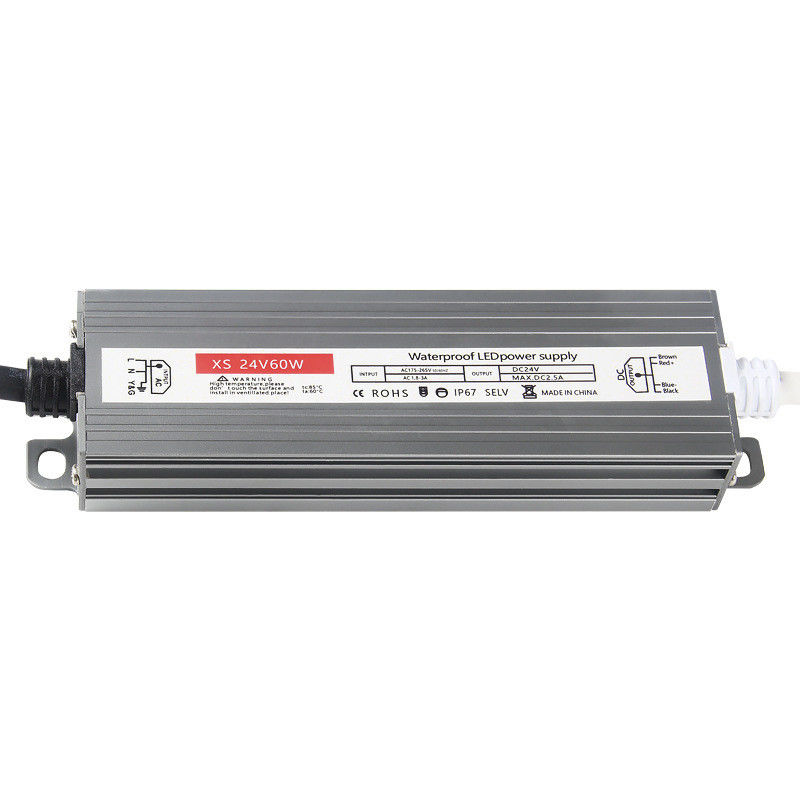 Conductor LED de salida única a prueba de agua 60-400W AC180-264V DC 12V 24V Fuente de alimentación con interruptor
