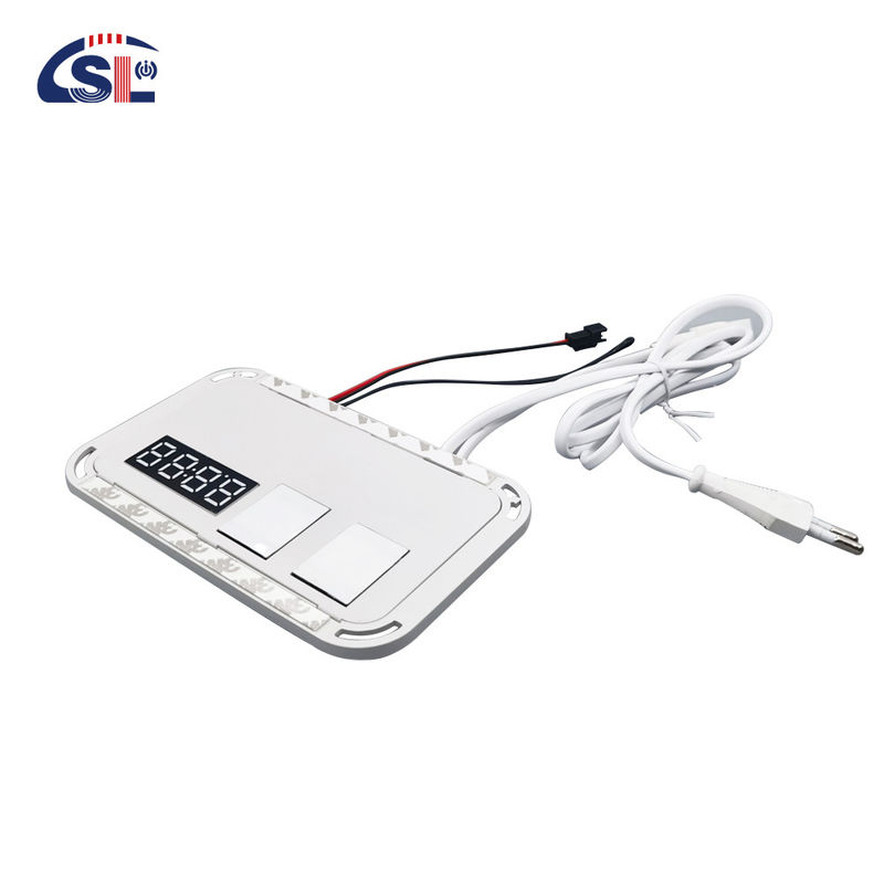Espejo de baño LED de 12V 5A 60W con interruptor táctil inteligente y pantalla de temperatura de tiempo