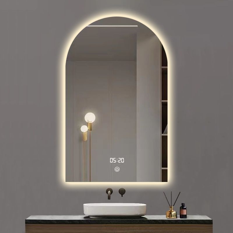 Hotel Casa Decoración de baño Diseño moderno pantalla táctil Espejo inteligente con luces LED y sensor
