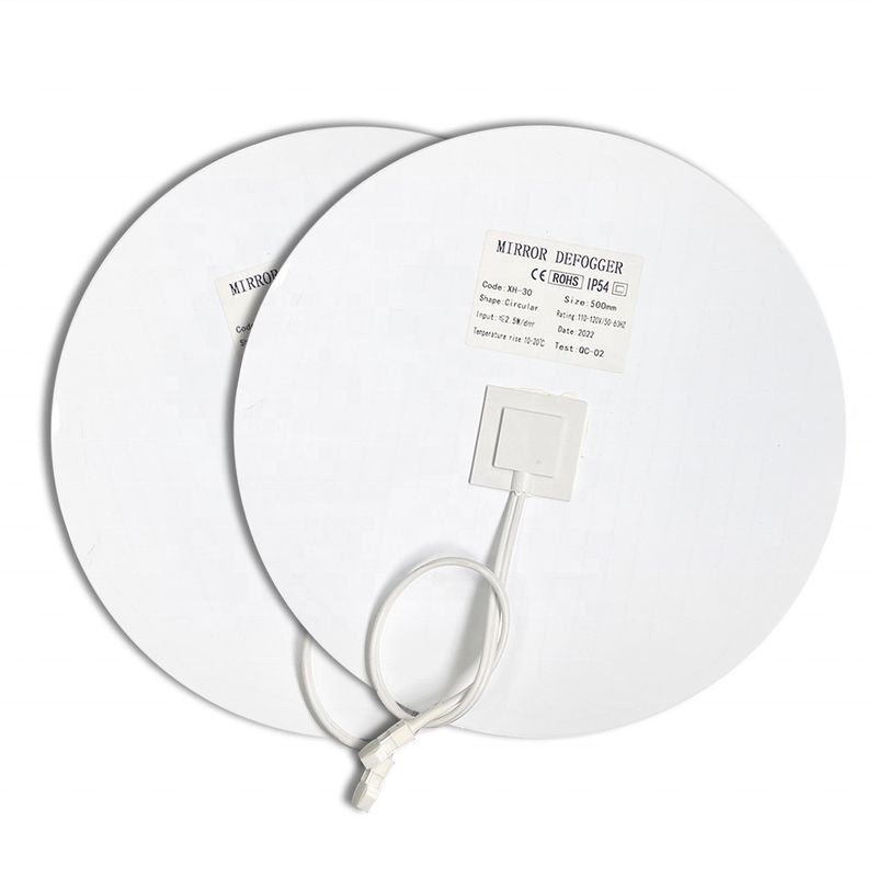 Hotel personalizado 12V 24V material PET resistente al agua película anti niebla para el espejo del baño 10-20 temperatura