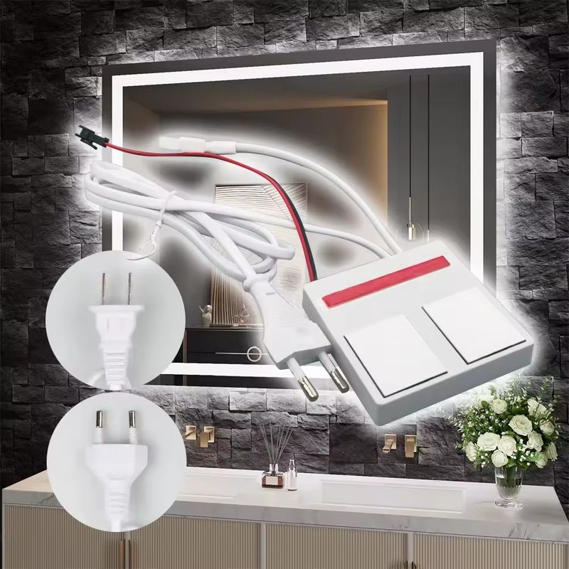 Sensor de atenuación de doble toque Smart LED de 24 W con fuente de alimentación incorporada para control y desnevadura de un solo / tres colores