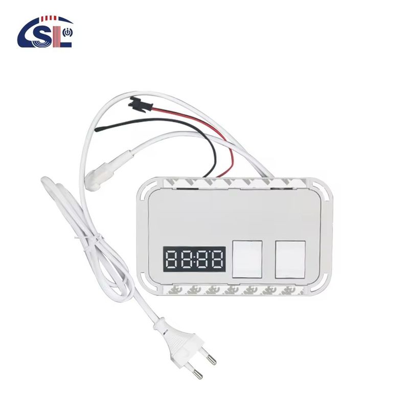 60W Mini Smart Mirror Touch LED Light Switch con Desfogger DC12V Muestra de tiempo y temperatura
